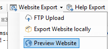 Create preview web page in DA-HelpCreator